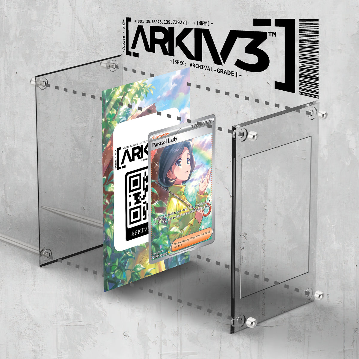 [UNIT: 255/182] // Parasol Lady Extended Art Display Case - Raw