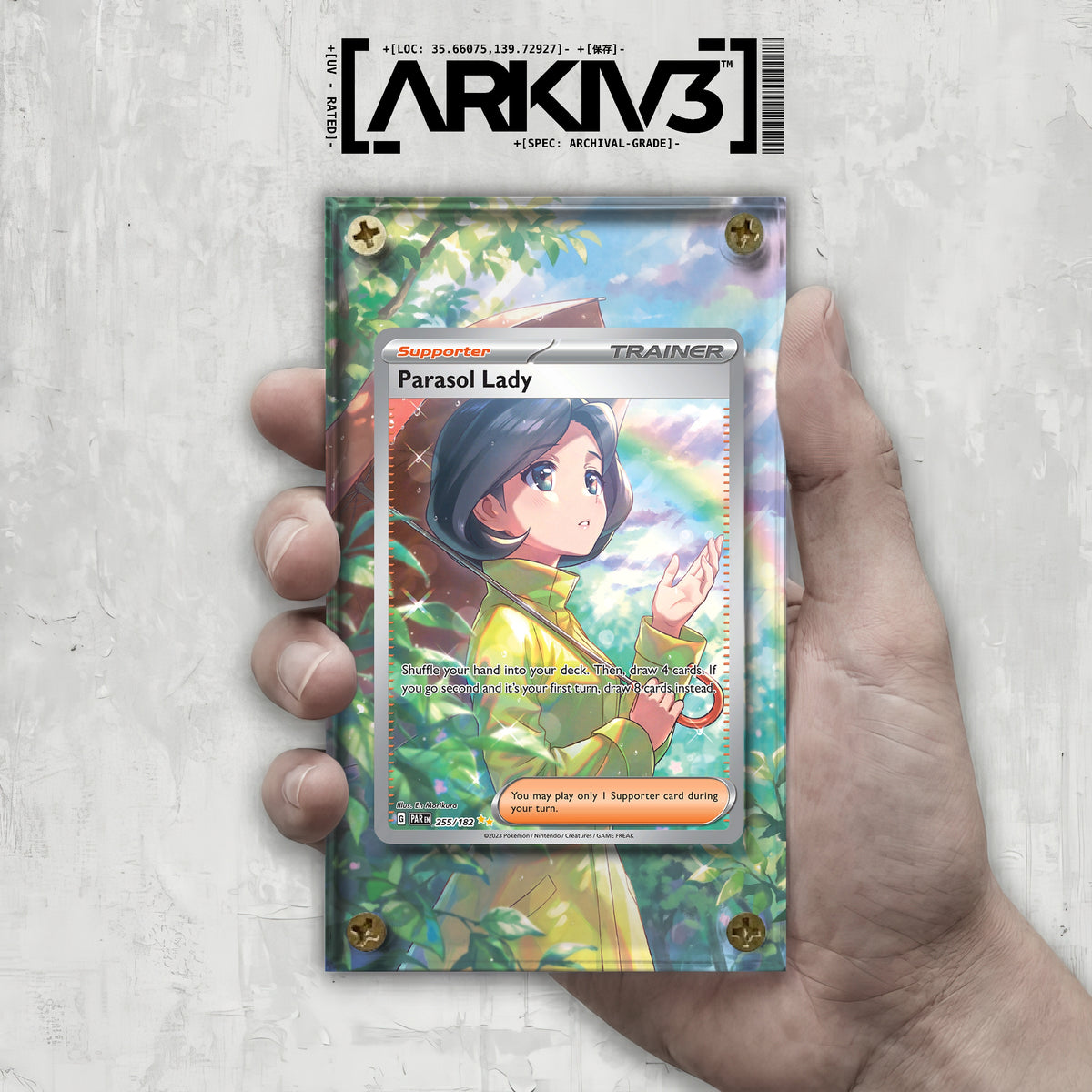 [UNIT: 255/182] // Parasol Lady Extended Art Display Case - Raw