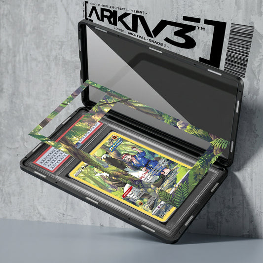 ARKIV3 PSA graded exploded mockup