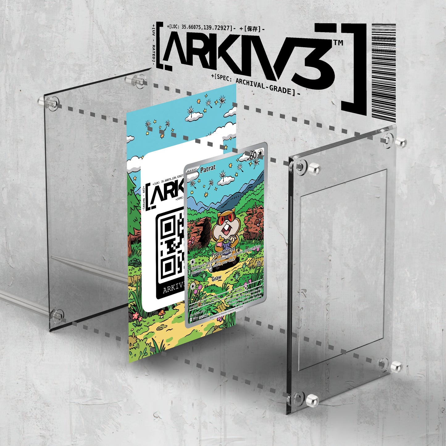 [UNIT: 152/86] // Patrat Extended Art Display Case - Raw