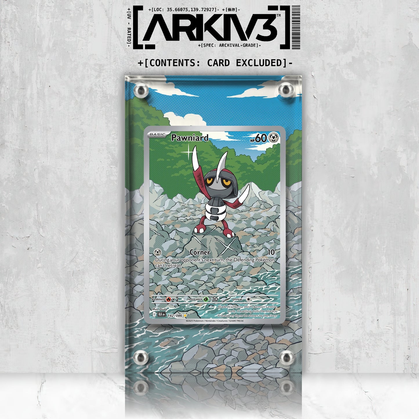 [UNIT: 142/86] // Pawniard Extended Art Display Case - Raw