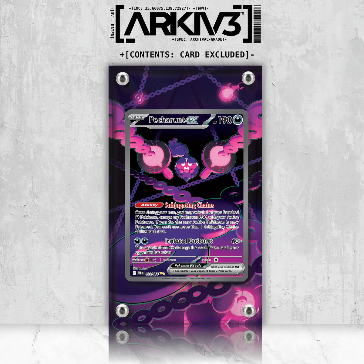 [UNIT: 93/64] // Pecharunt ex Extended Art Display Case - Raw