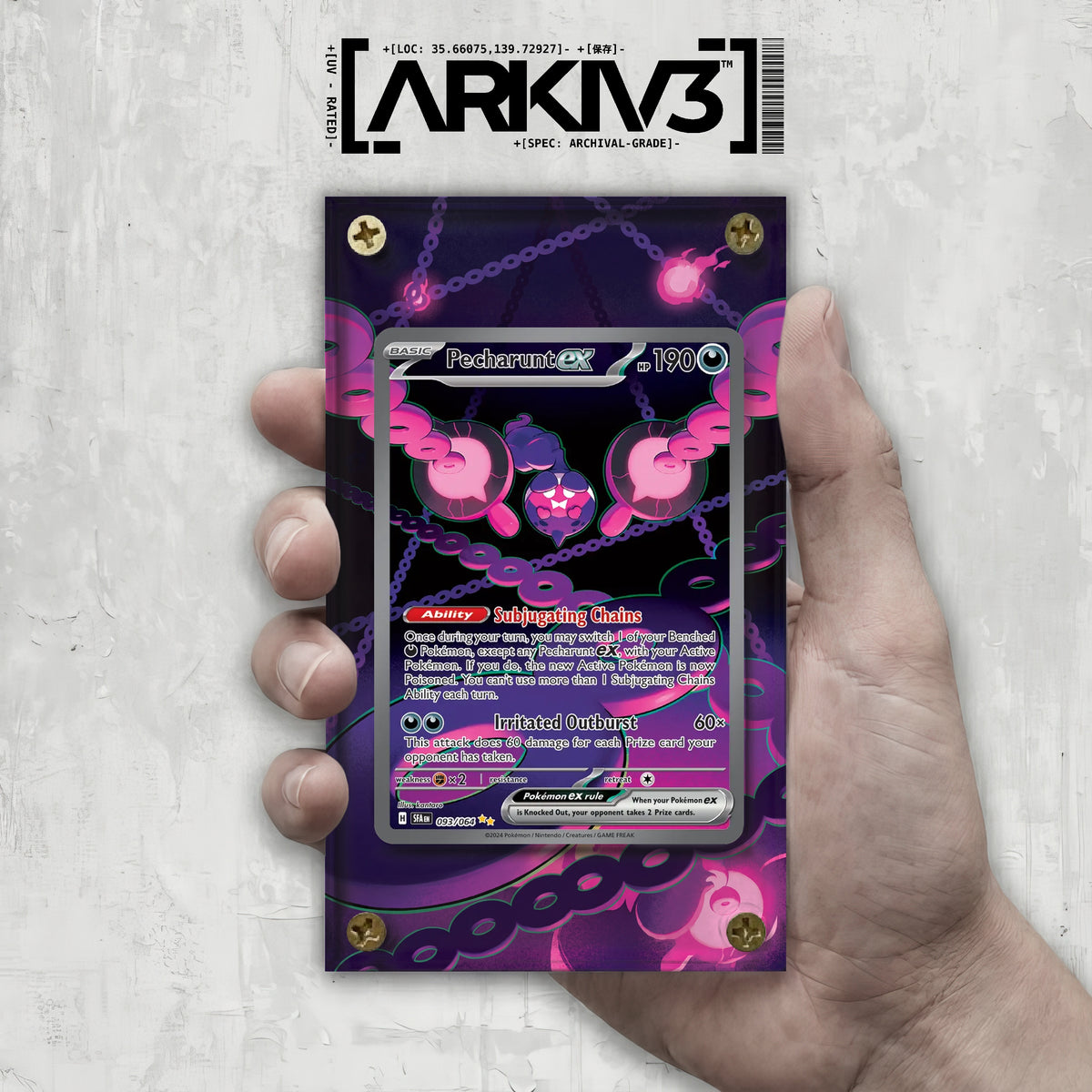 [UNIT: 93/64] // Pecharunt ex Extended Art Display Case - Raw