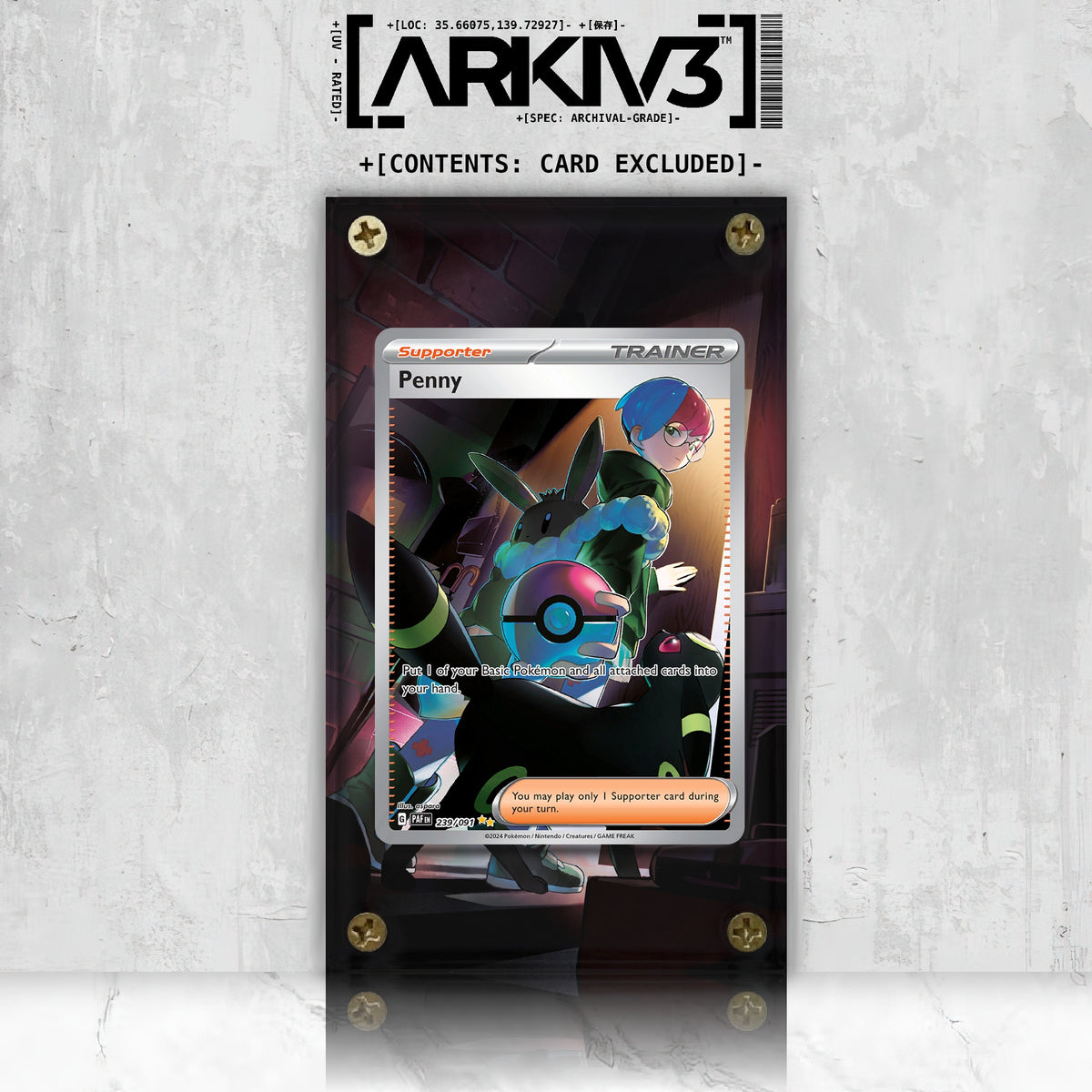 [UNIT: 239/91] // Penny Extended Art Display Case - Raw