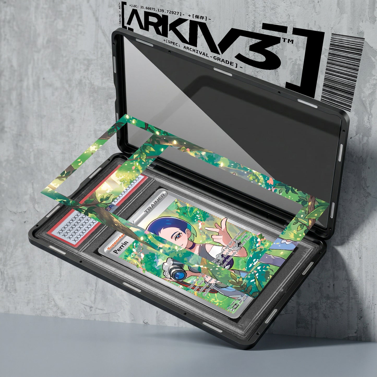 ARKIV3 PSA graded exploded mockup