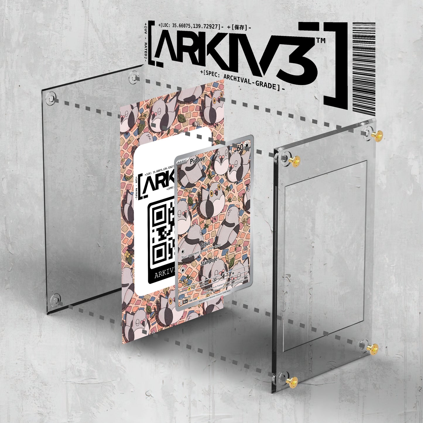 [UNIT: 148/86] // Pidove Extended Art Display Case - Raw