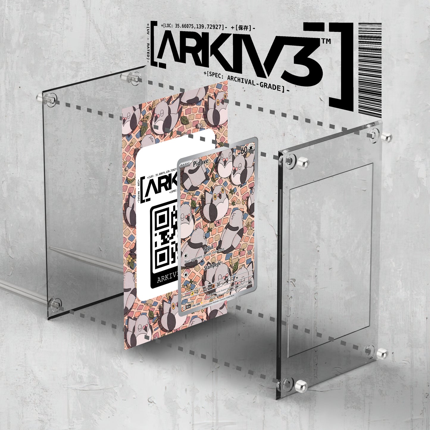 [UNIT: 148/86] // Pidove Extended Art Display Case - Raw