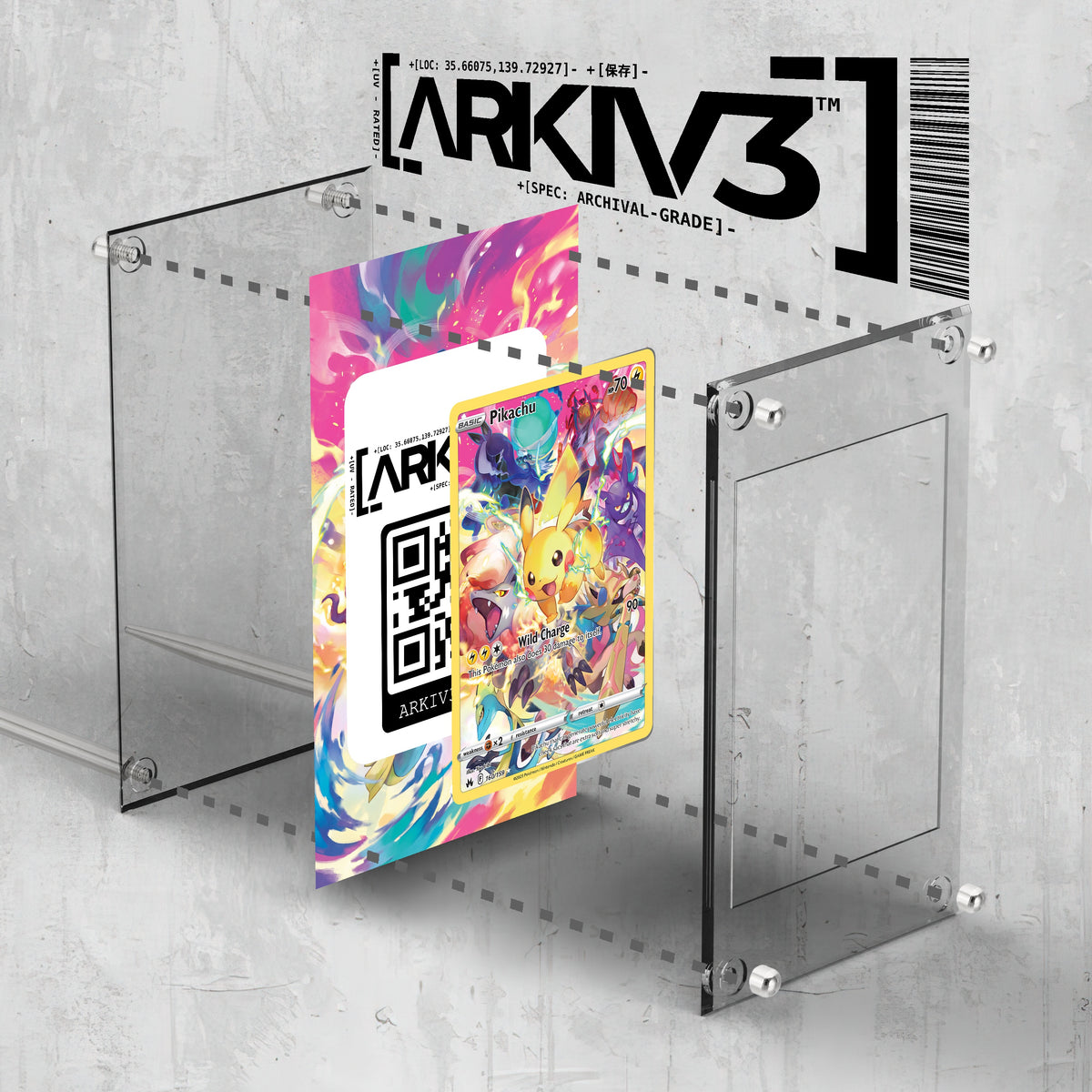 [UNIT: 160/159] // Pikachu Extended Art Display Case - Raw