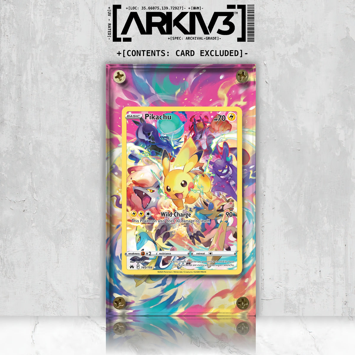 [UNIT: 160/159] // Pikachu Extended Art Display Case - Raw