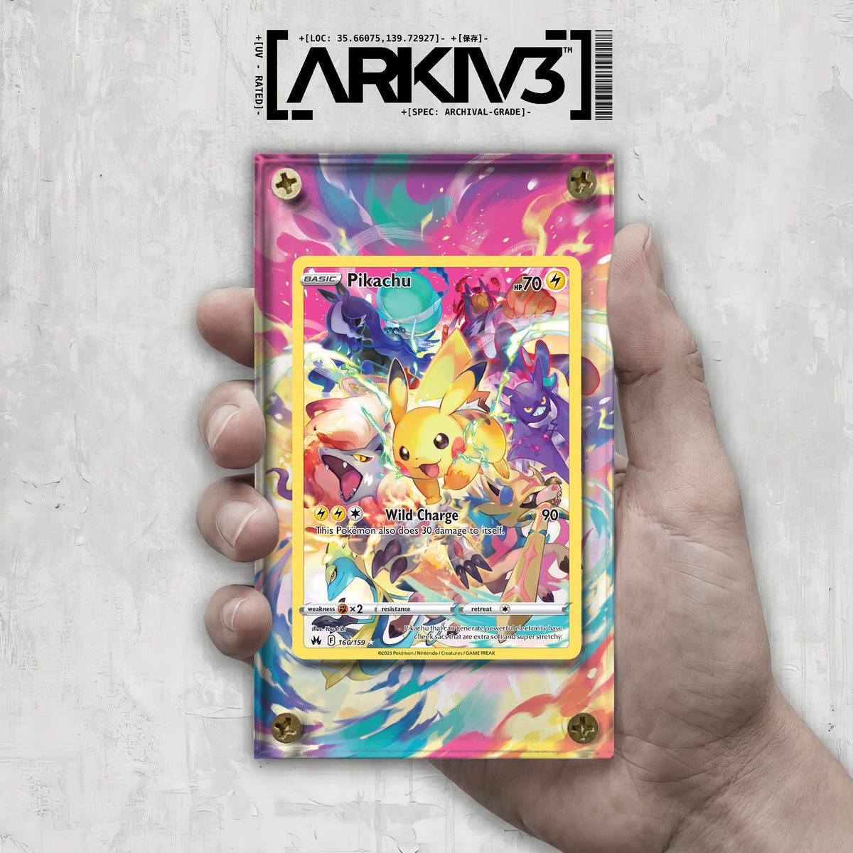 [UNIT: 160/159] // Pikachu Extended Art Display Case - Raw