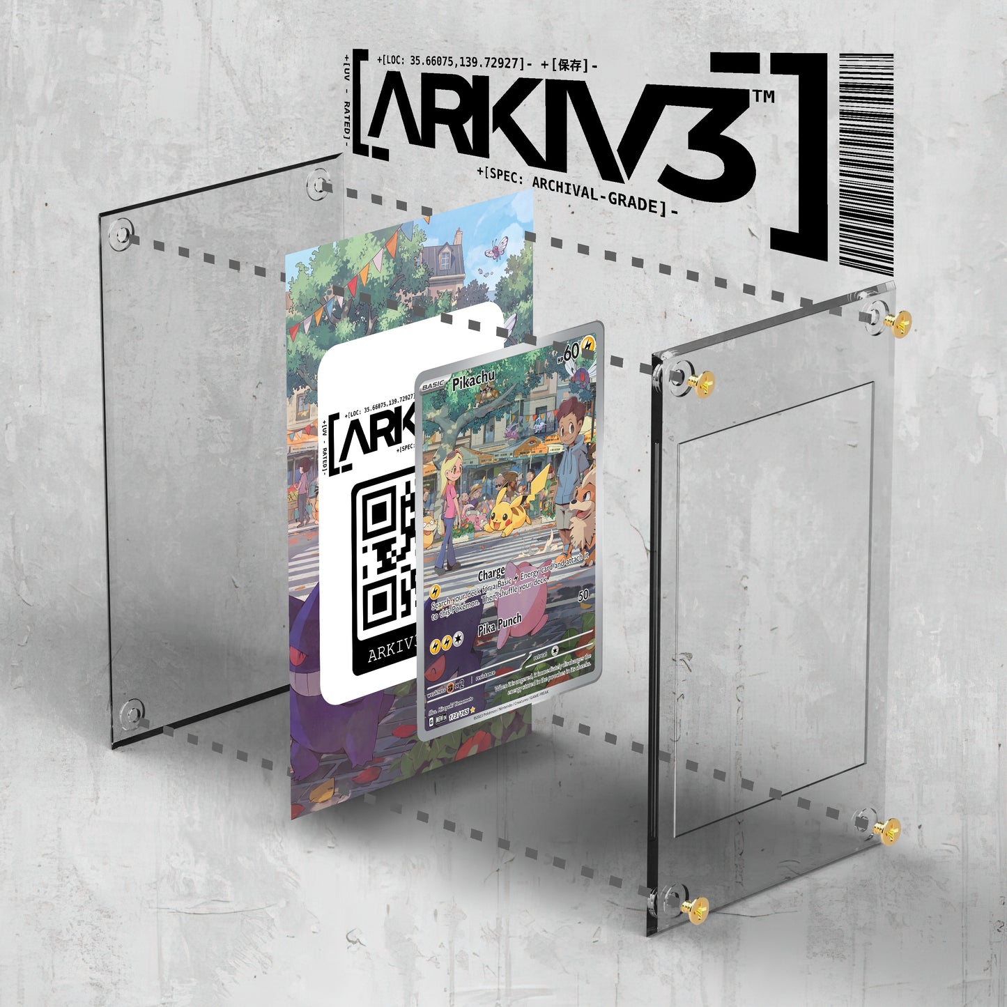 [UNIT: 173/165] // Pikachu Extended Art Display Case - Raw