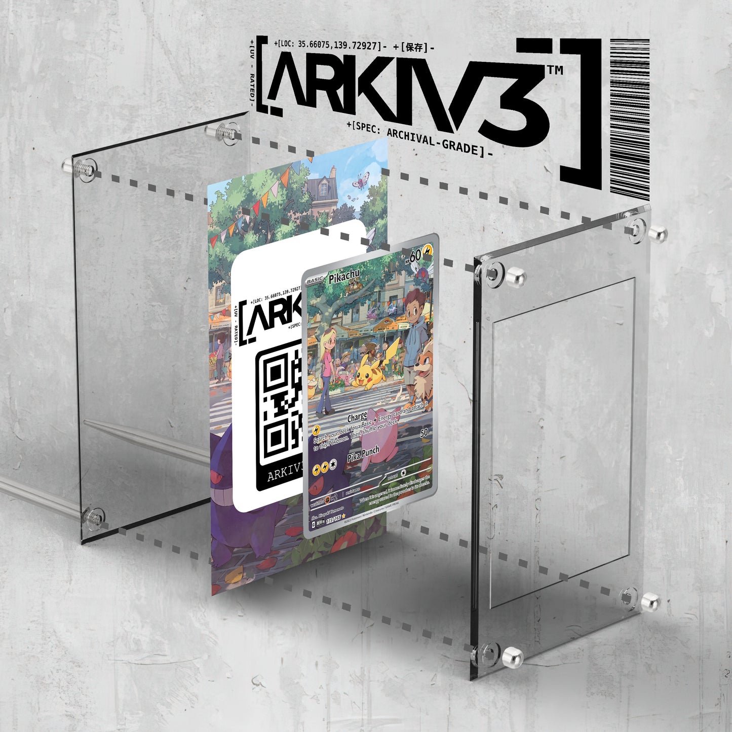 [UNIT: 173/165] // Pikachu Extended Art Display Case - Raw