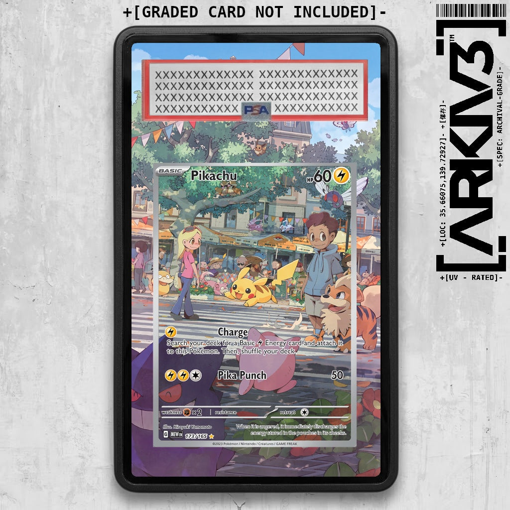 [UNIT: 173/165] // Pikachu Extended Art Display Case - Graded