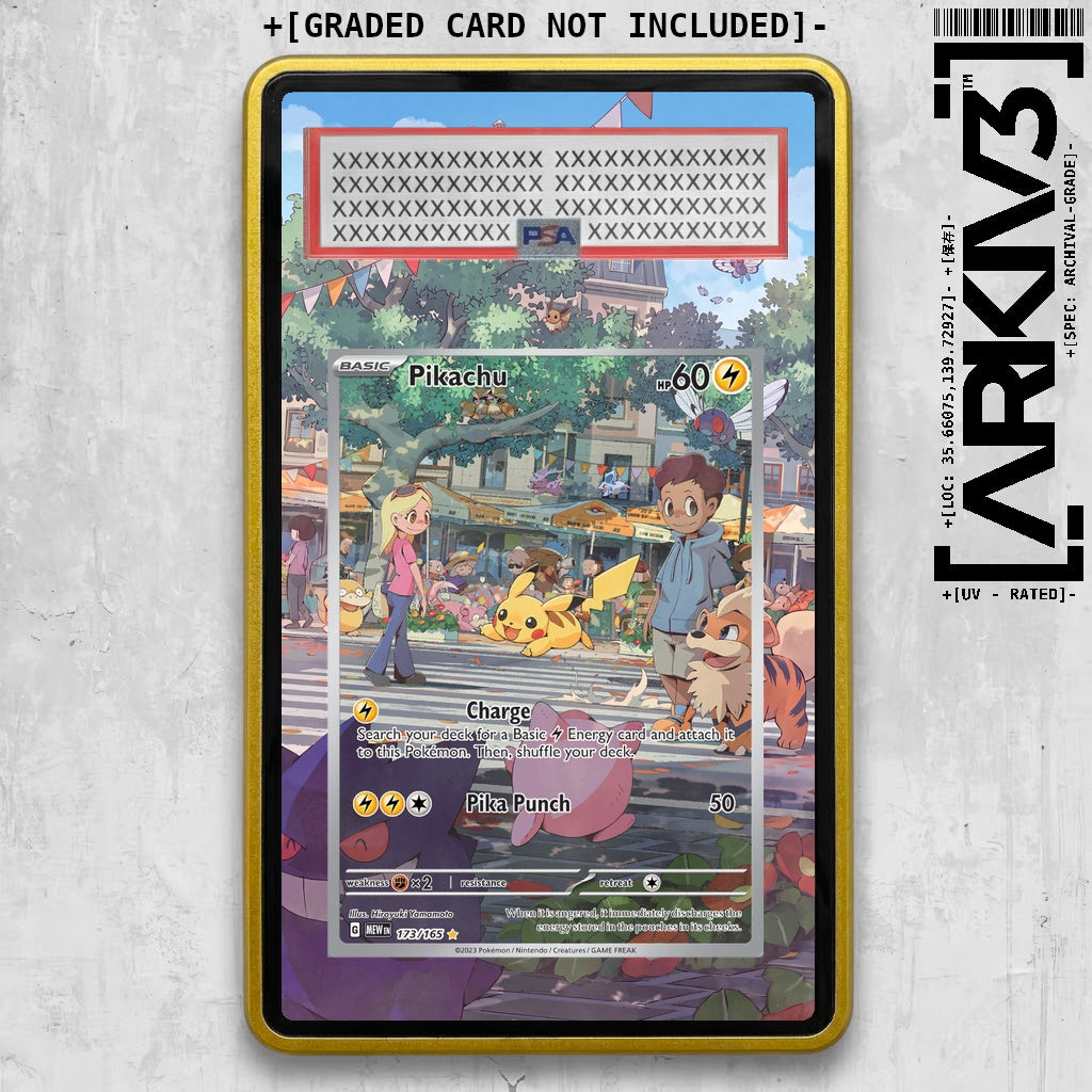 [UNIT: 173/165] // Pikachu Extended Art Display Case - Graded