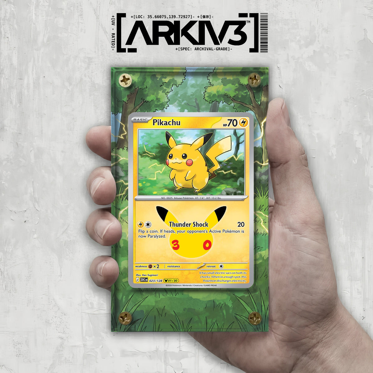 [UNIT: 23/128] // Pikachu Extended Art Display Case - Raw