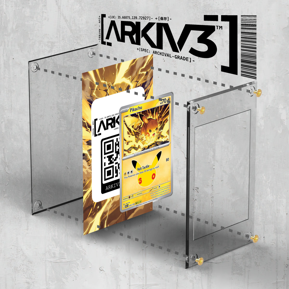 [UNIT: 24/128] // Pikachu Extended Art Display Case - Raw