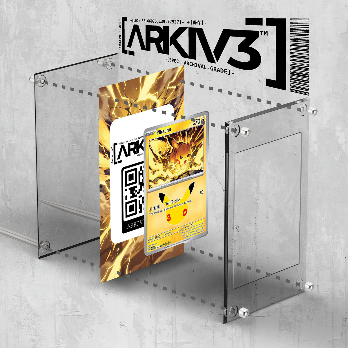 [UNIT: 24/128] // Pikachu Extended Art Display Case - Raw