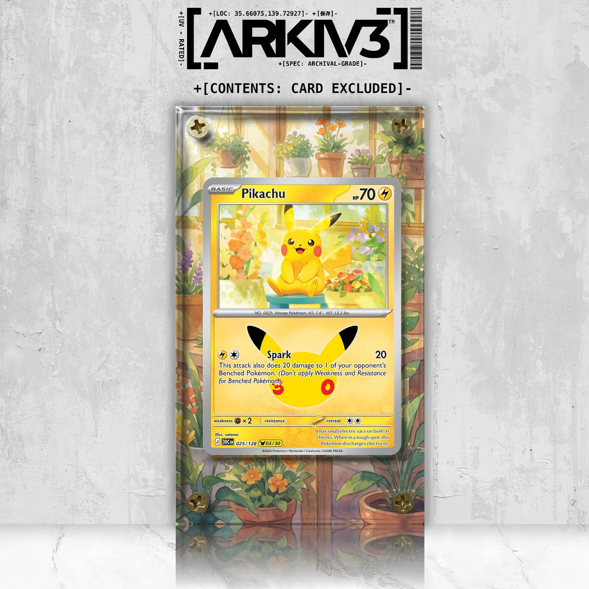 [UNIT: 25/128] // Pikachu Extended Art Display Case - Raw