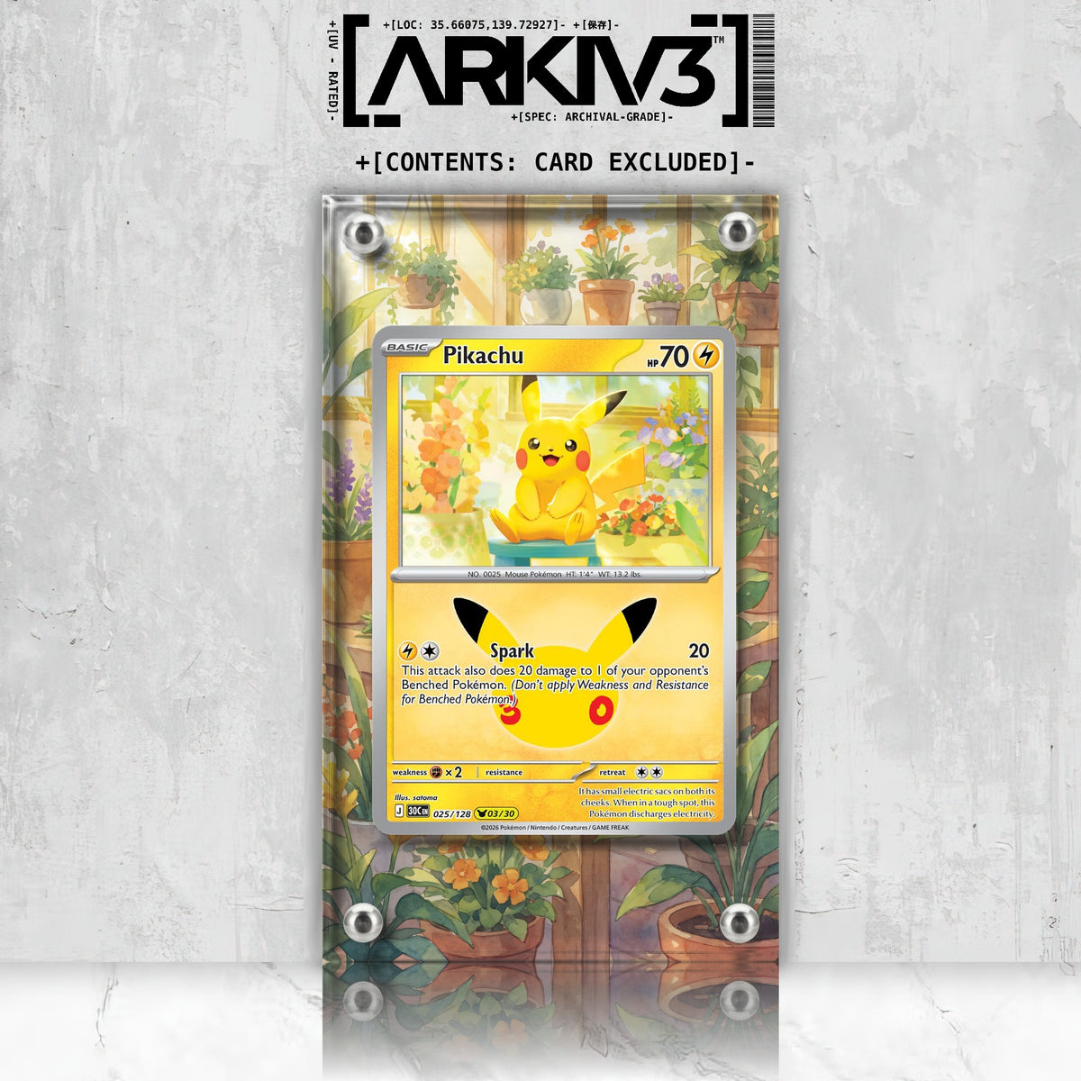 [UNIT: 25/128] // Pikachu Extended Art Display Case - Raw