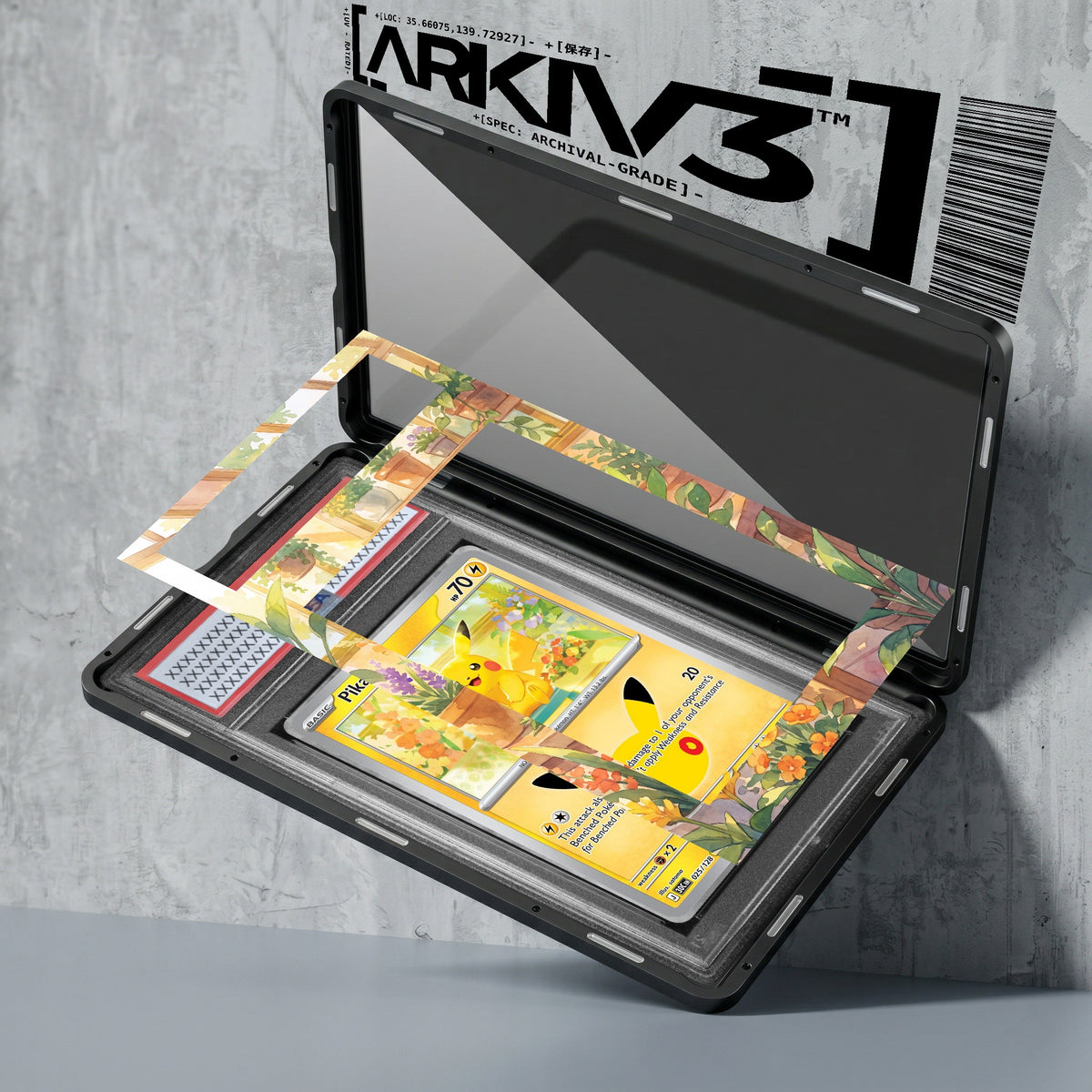 ARKIV3 PSA graded exploded mockup