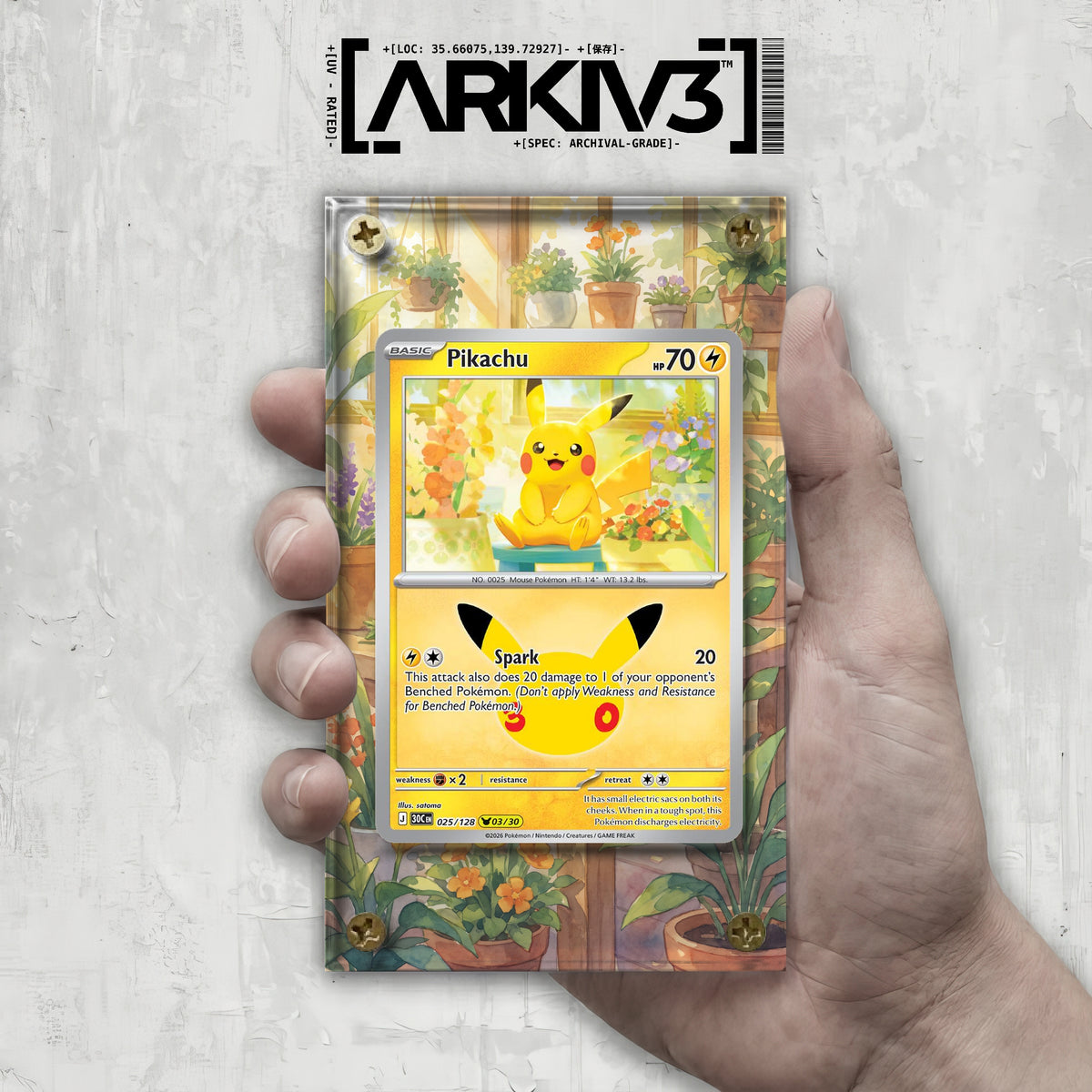 [UNIT: 25/128] // Pikachu Extended Art Display Case - Raw