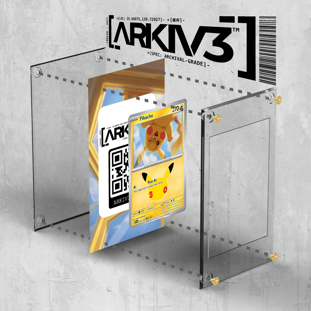 [UNIT: 26/128] // Pikachu Extended Art Display Case - Raw