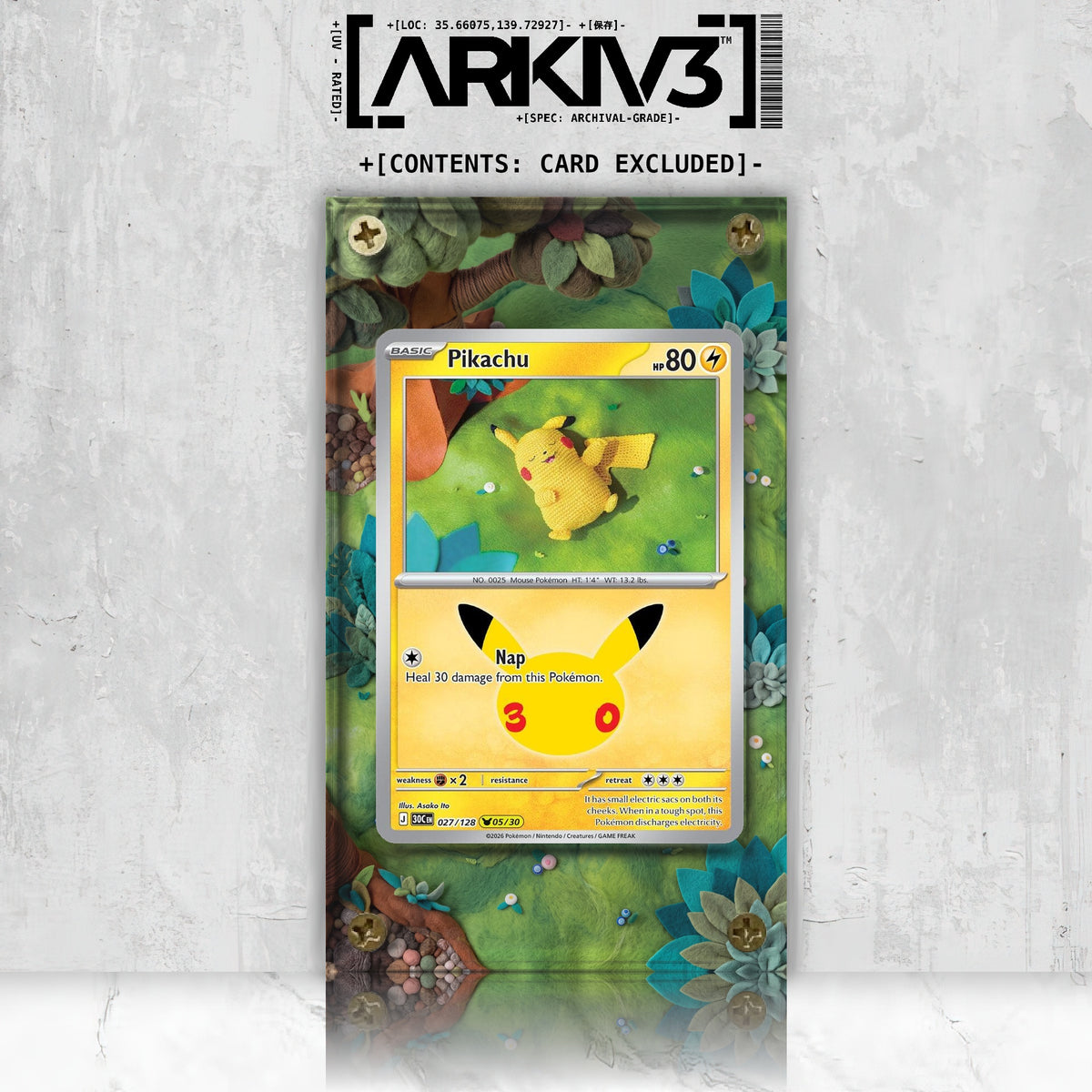[UNIT: 27/128] // Pikachu Extended Art Display Case - Raw