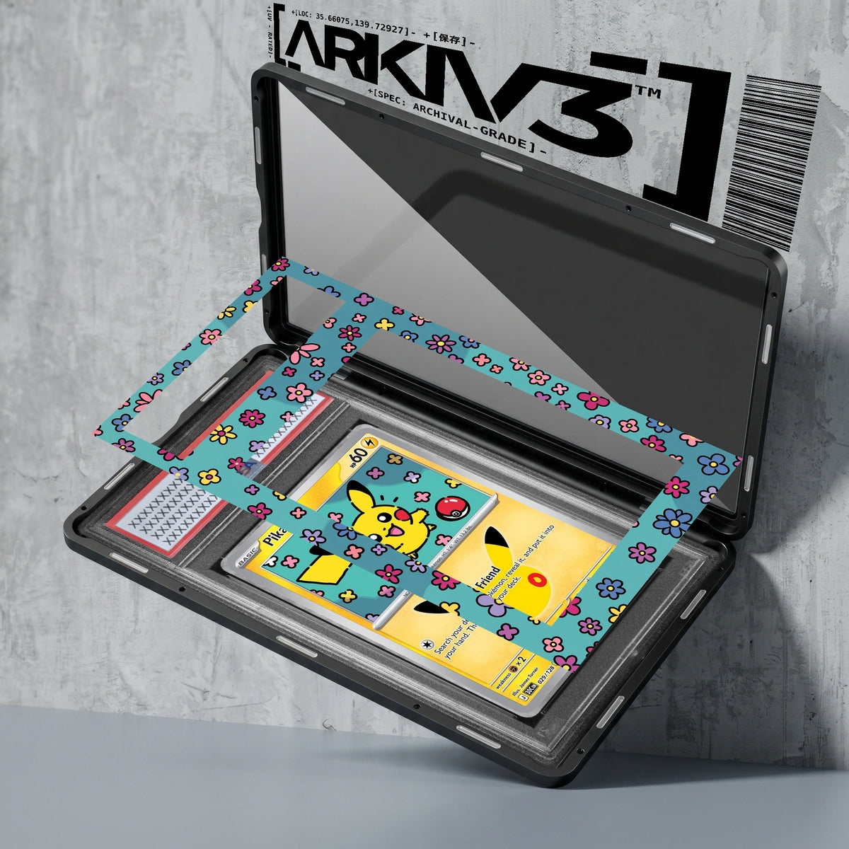 ARKIV3 PSA graded exploded mockup