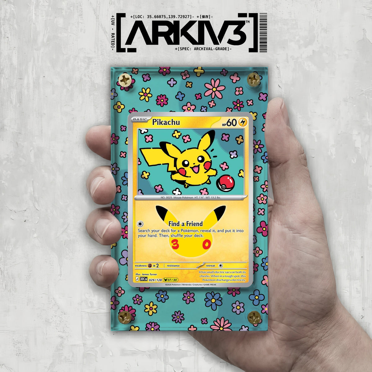 [UNIT: 29/128] // Pikachu Extended Art Display Case - Raw