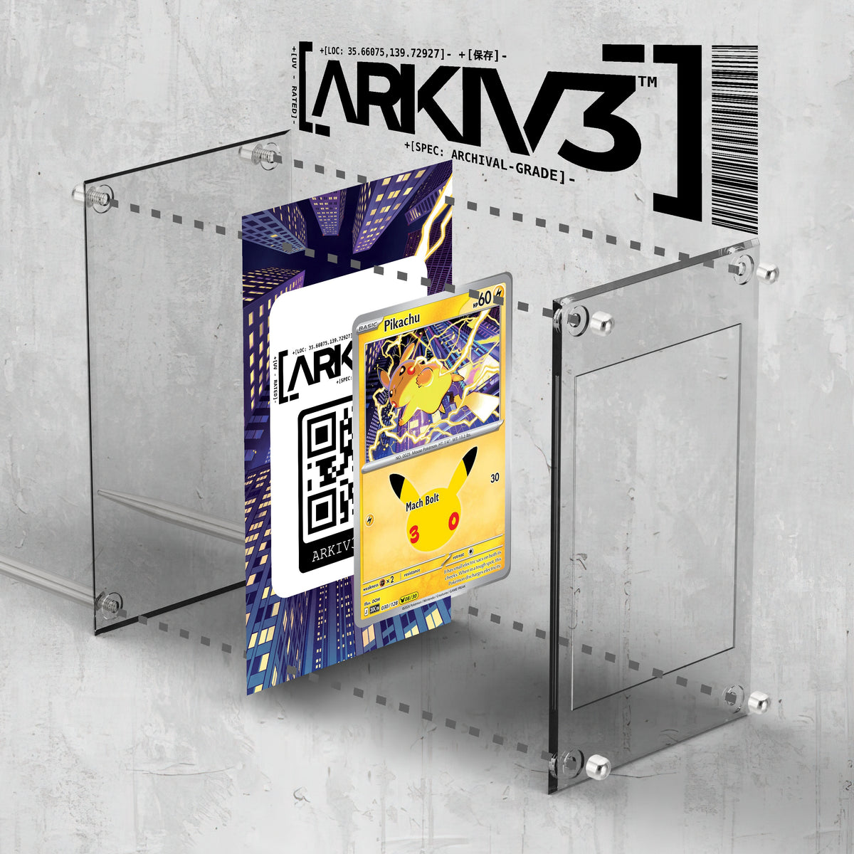 [UNIT: 30/128] // Pikachu Extended Art Display Case - Raw