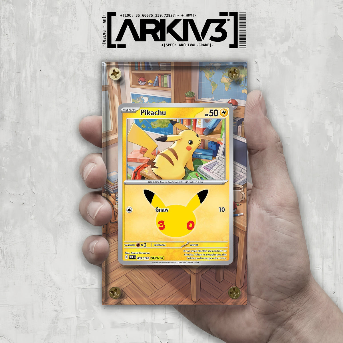 [UNIT: 31/128] // Pikachu Extended Art Display Case - Raw