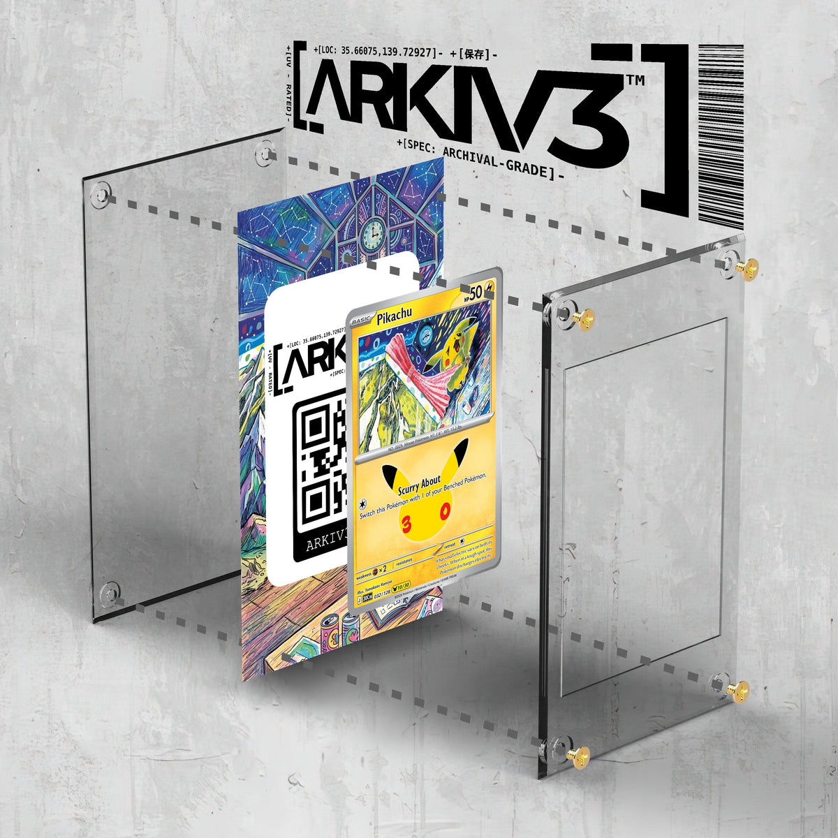 [UNIT: 32/128] // Pikachu Extended Art Display Case - Raw