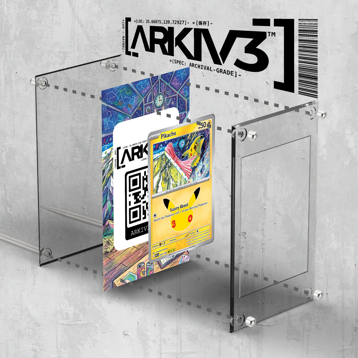 [UNIT: 32/128] // Pikachu Extended Art Display Case - Raw