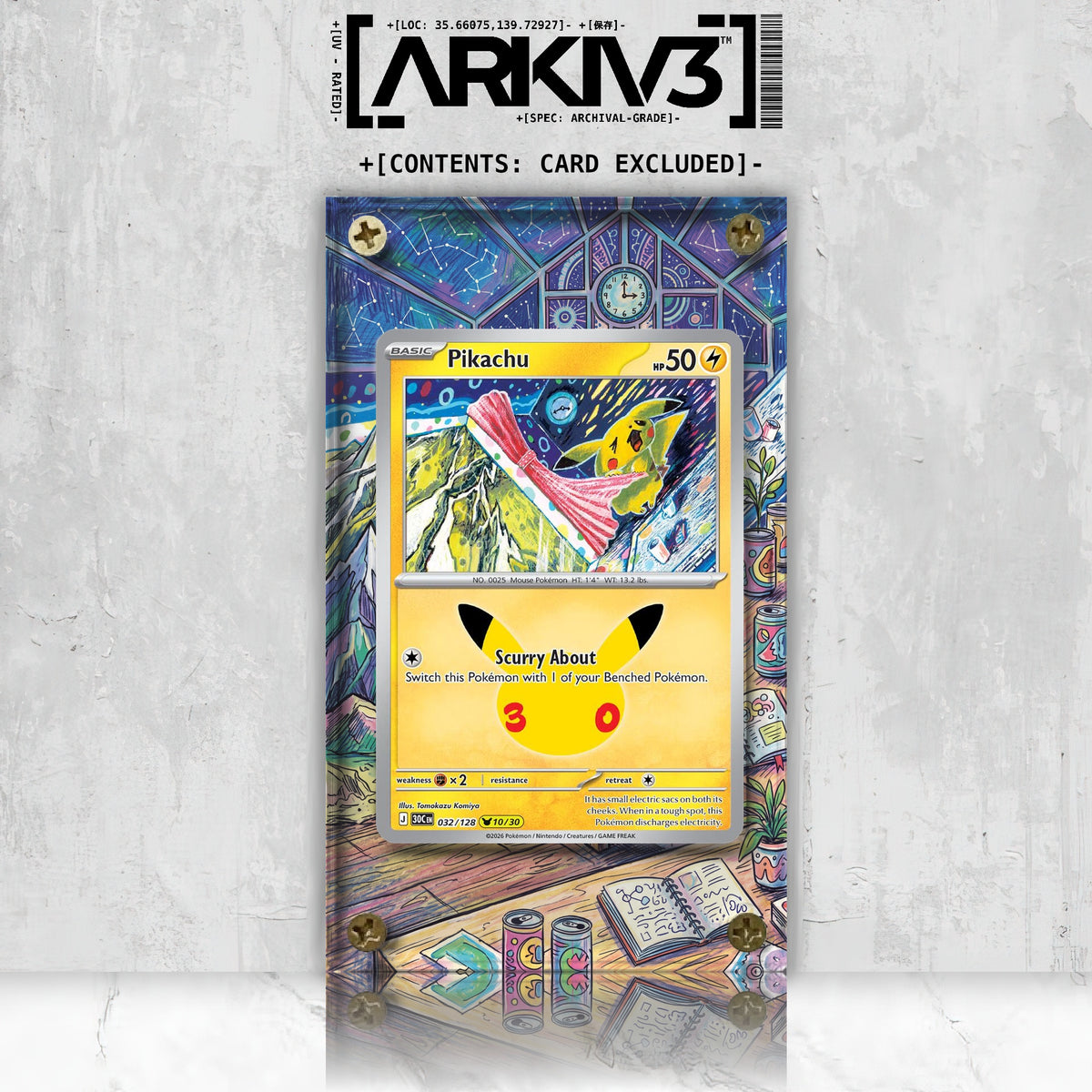 [UNIT: 32/128] // Pikachu Extended Art Display Case - Raw