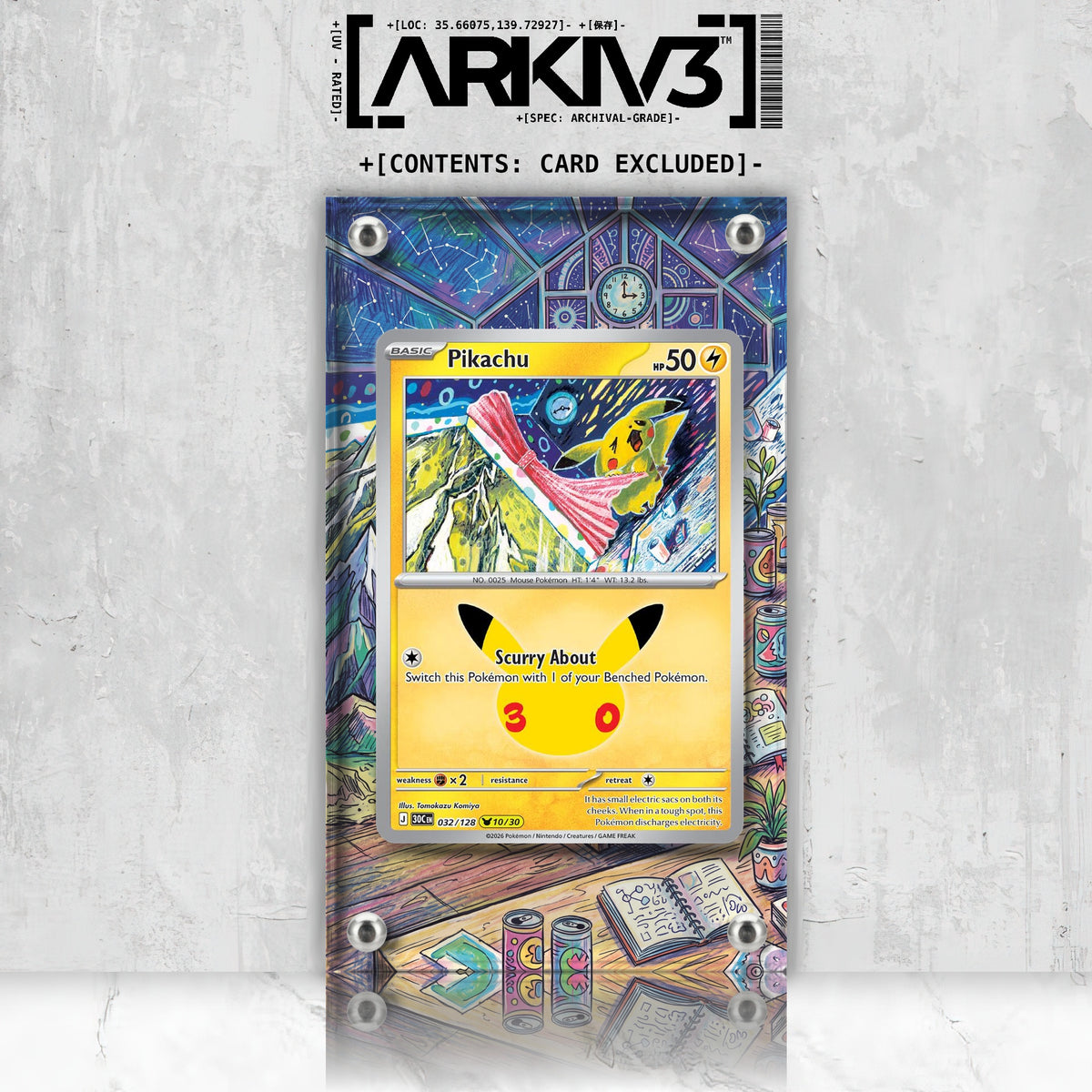[UNIT: 32/128] // Pikachu Extended Art Display Case - Raw
