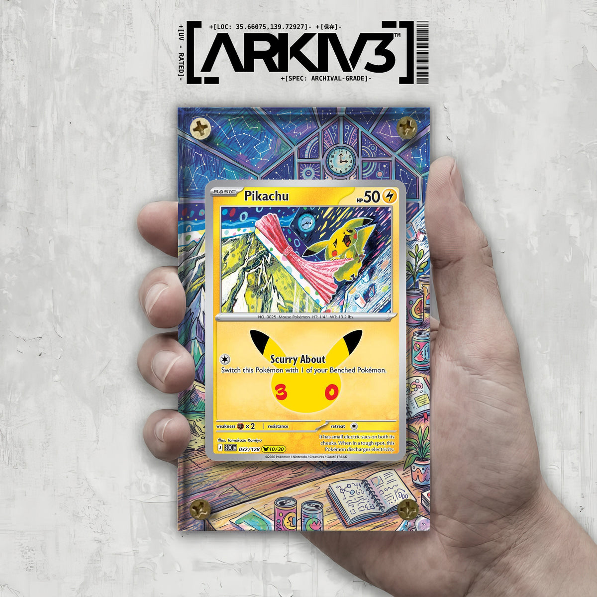 [UNIT: 32/128] // Pikachu Extended Art Display Case - Raw