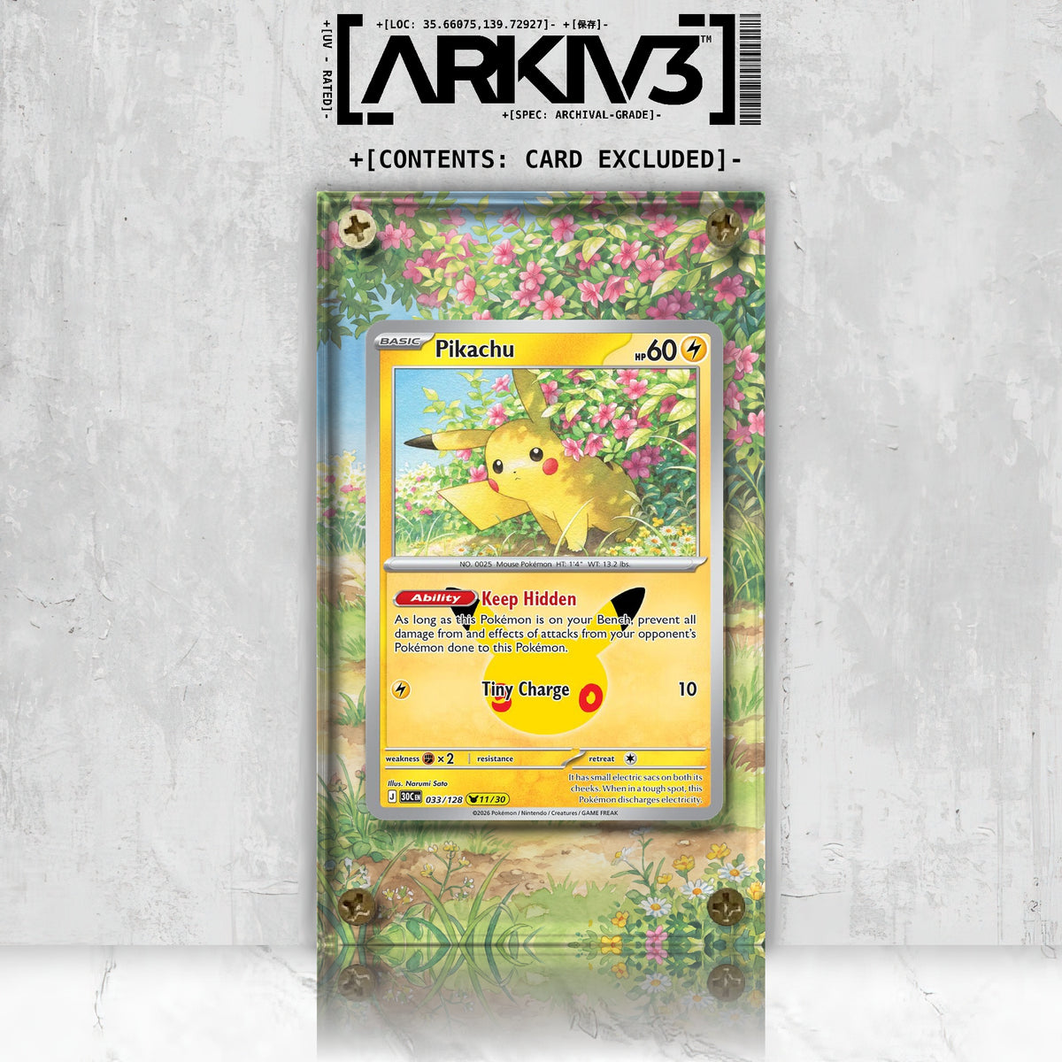 [UNIT: 33/128] // Pikachu Extended Art Display Case - Raw