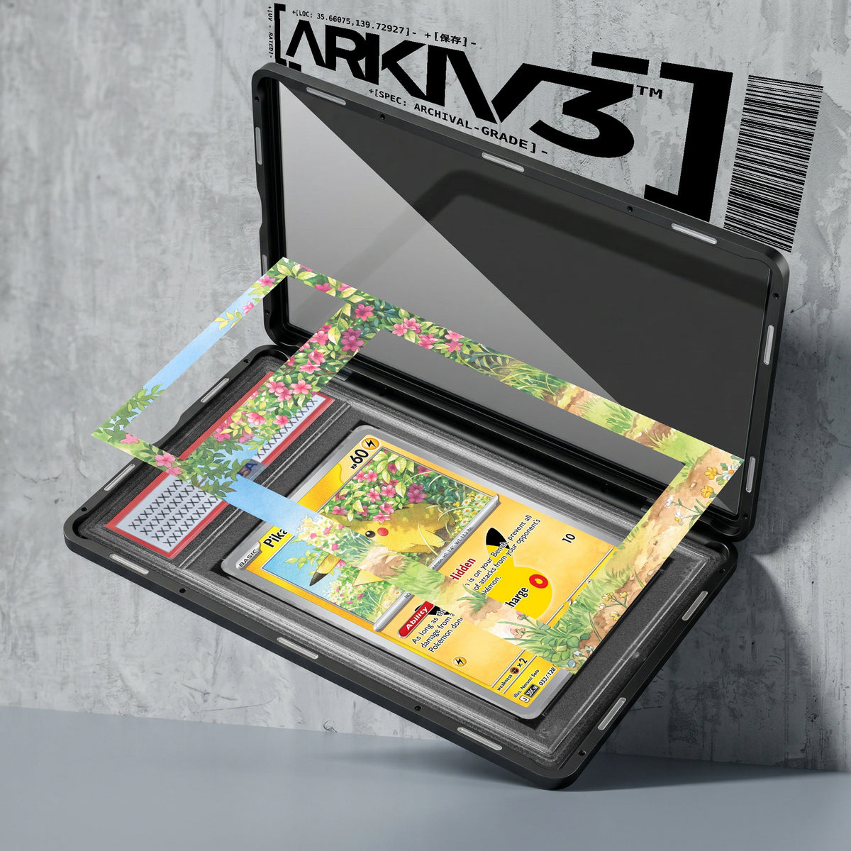 ARKIV3 PSA graded exploded mockup