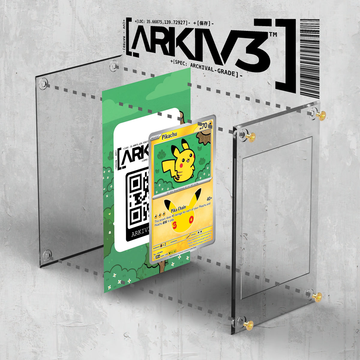 [UNIT: 34/128] // Pikachu Extended Art Display Case - Raw