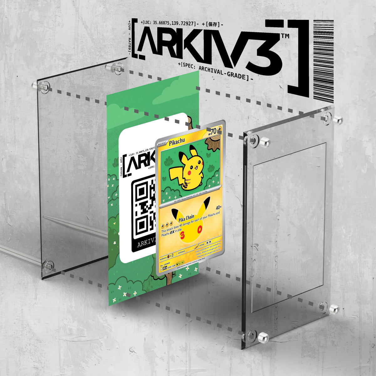 [UNIT: 34/128] // Pikachu Extended Art Display Case - Raw