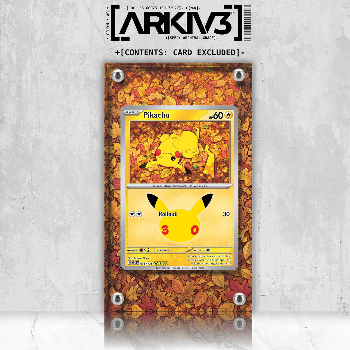 [UNIT: 35/128] // Pikachu Extended Art Display Case - Raw