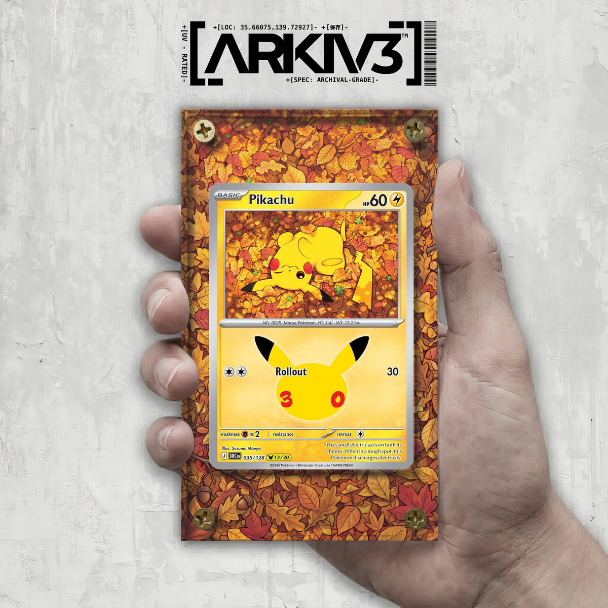 [UNIT: 35/128] // Pikachu Extended Art Display Case - Raw