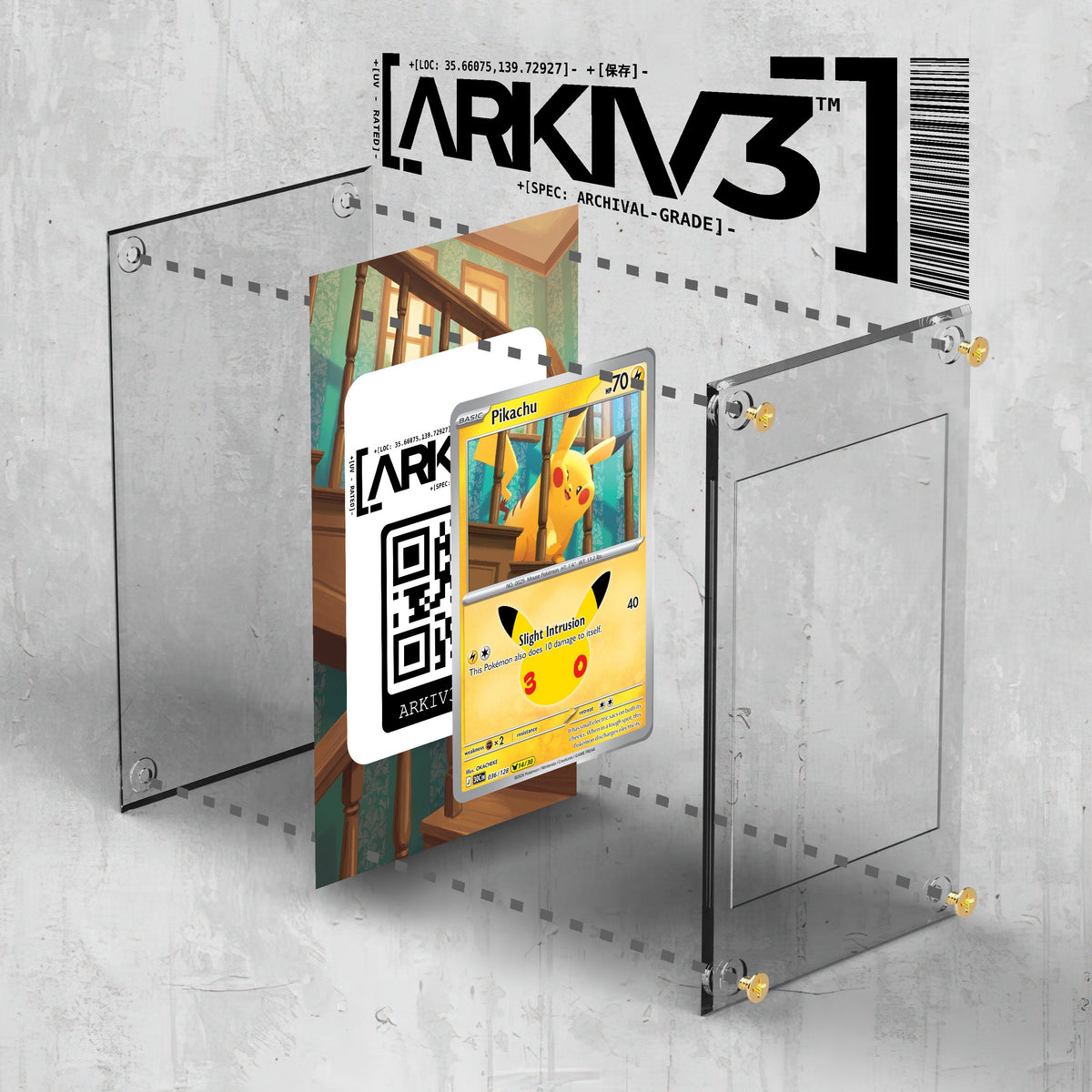 [UNIT: 36/128] // Pikachu Extended Art Display Case - Raw