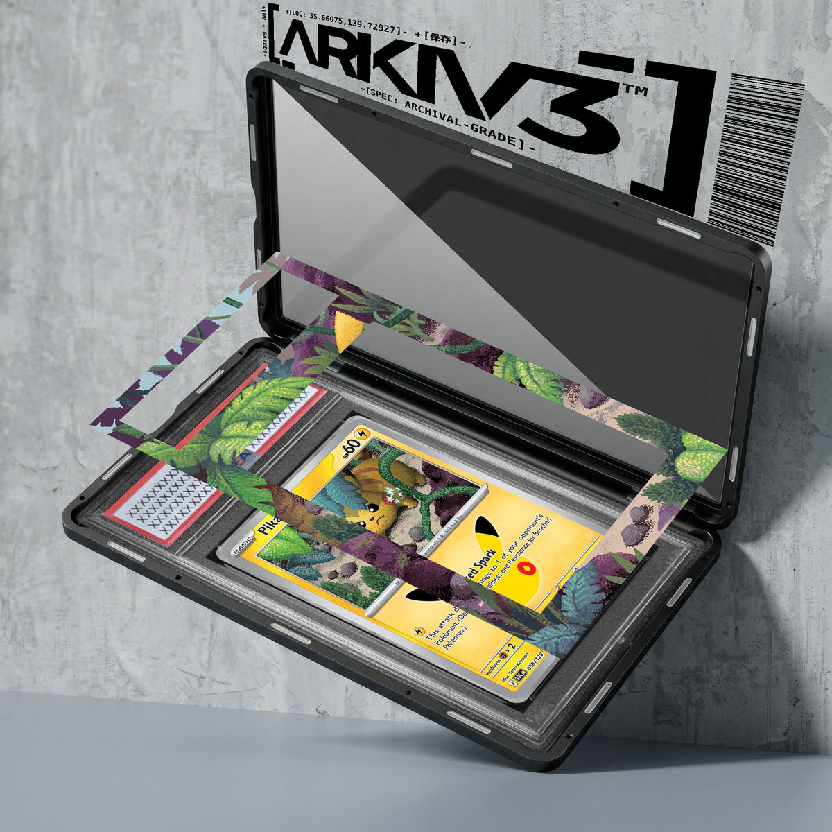 ARKIV3 PSA graded exploded mockup