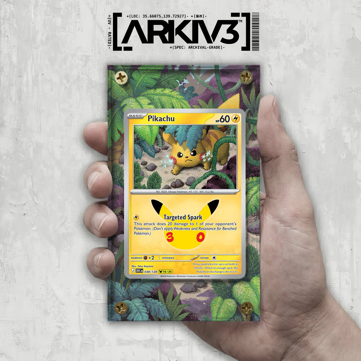 [UNIT: 38/128] // Pikachu Extended Art Display Case - Raw