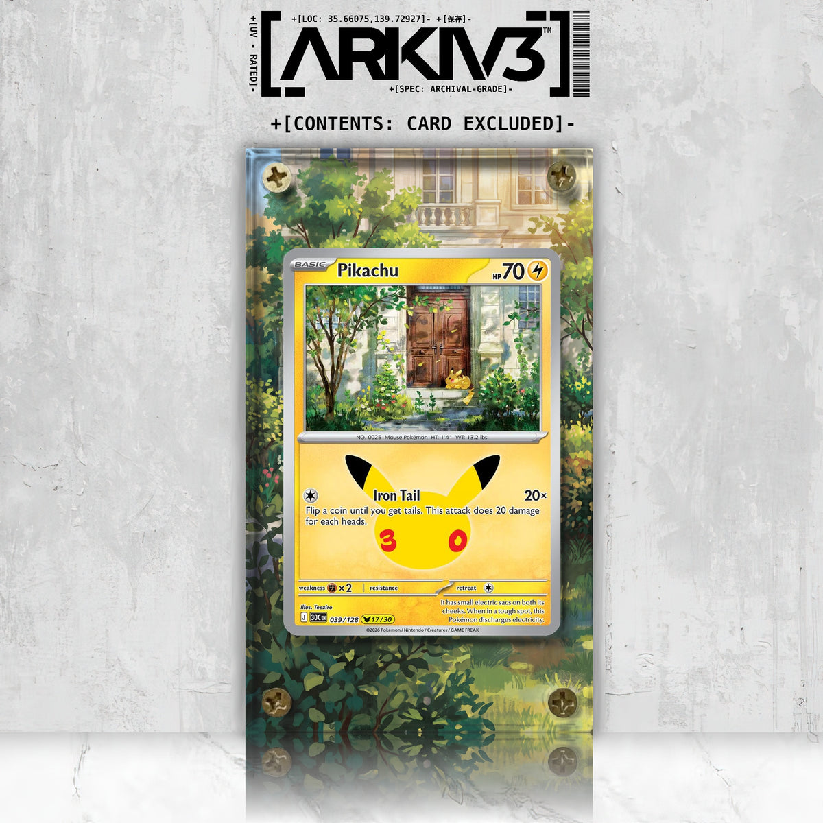 [UNIT: 39/128] // Pikachu Extended Art Display Case - Raw