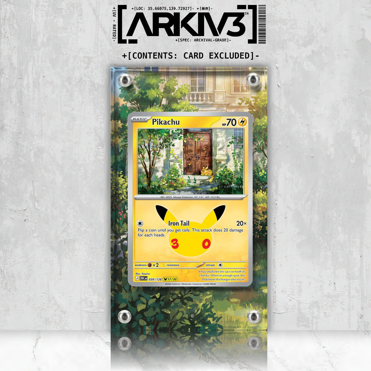 [UNIT: 39/128] // Pikachu Extended Art Display Case - Raw
