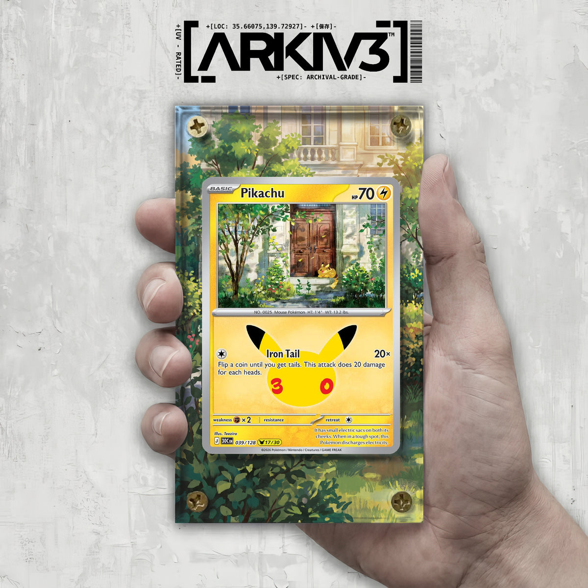 [UNIT: 39/128] // Pikachu Extended Art Display Case - Raw