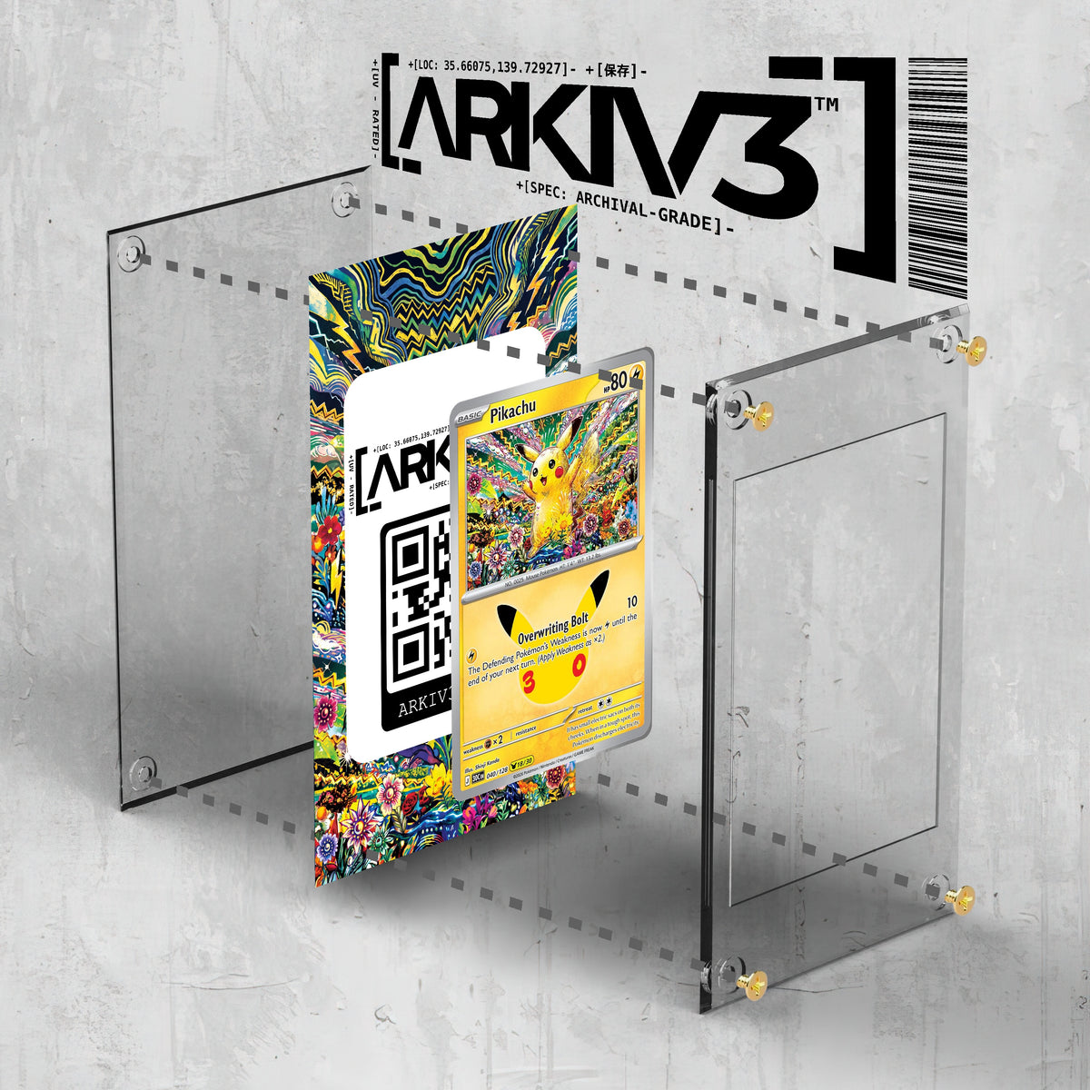[UNIT: 40/128] // Pikachu Extended Art Display Case - Raw