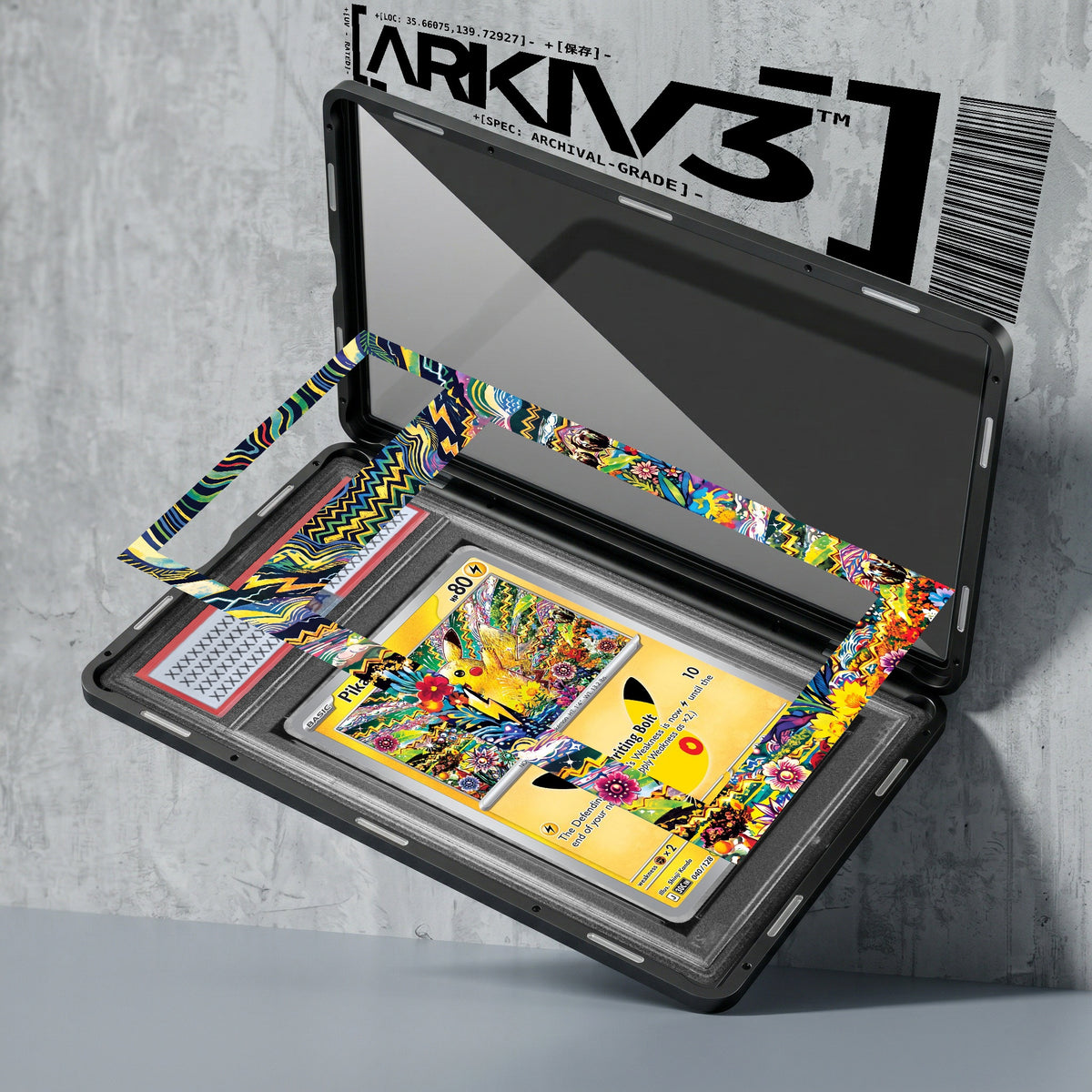 ARKIV3 PSA graded exploded mockup